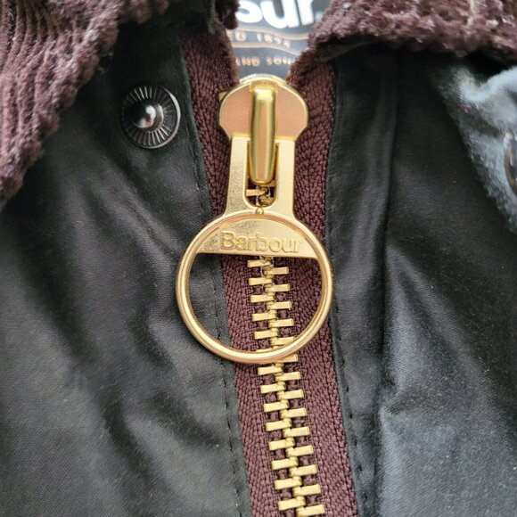 Barbour Bedale Waxed Jacket in Sage Men's Size 42 - Picture 5 of 9